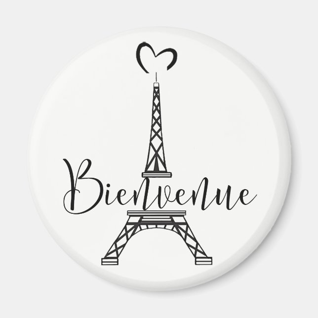 "Bienvenue" (Welcome in French) Magnet (Front)