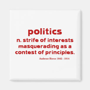 Bierce on Politics Magnet