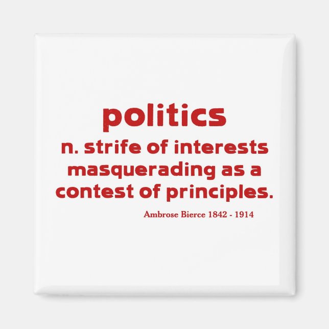 Bierce on Politics Magnet (Front)