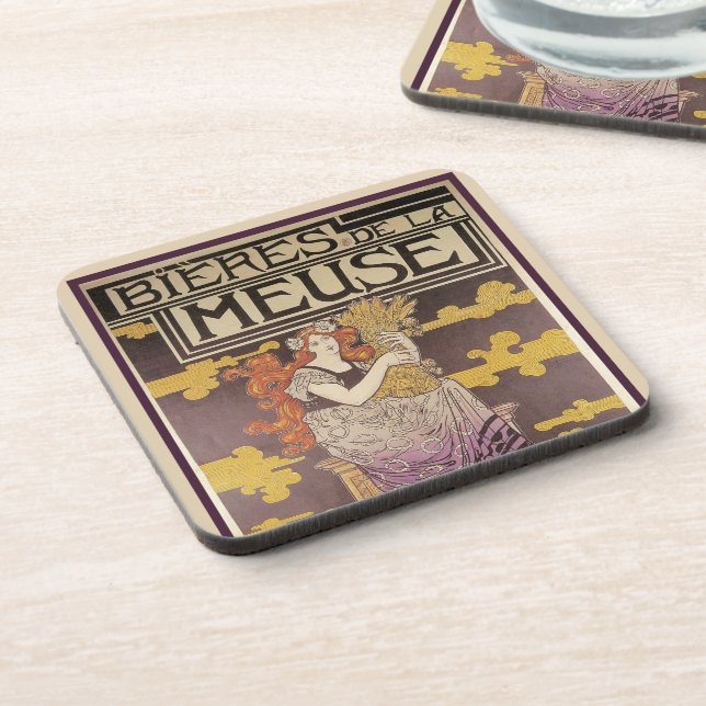 Biere de la Meuse by Marc Auguste Bastard Coaster (Left Side)