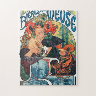 Bieres de la Meuse, Mucha Jigsaw Puzzle