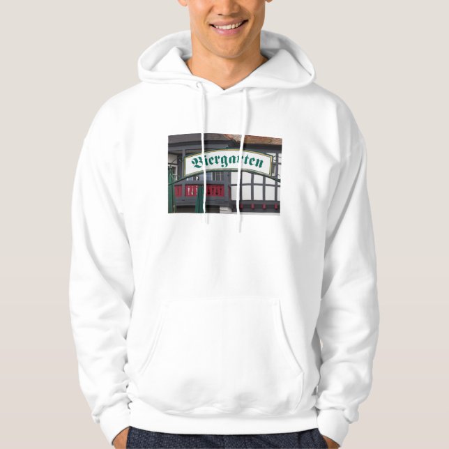 Biergarten sign, Germany Hoodie (Front)