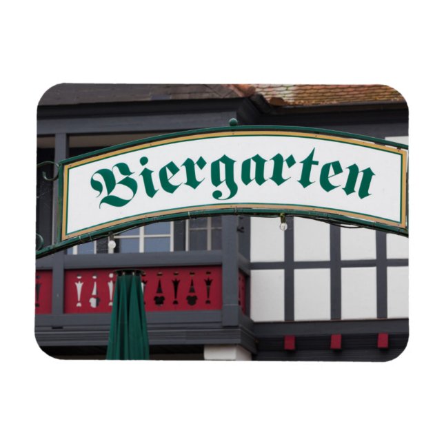Biergarten sign, Germany Magnet (Horizontal)