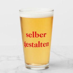 Bierglas selber gestalten  glass