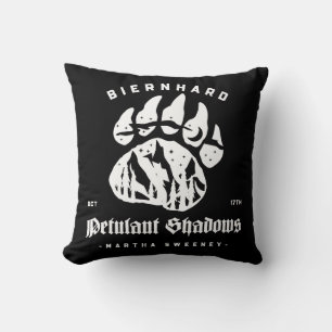 Biernhard Bears Petulant Shadows Two-Tone Cushion