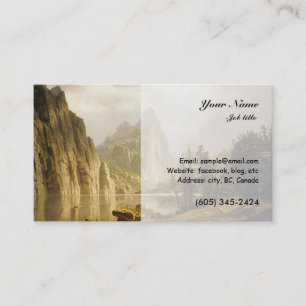 Bierstadt Albert Merced River Yosemite Valley Business Card