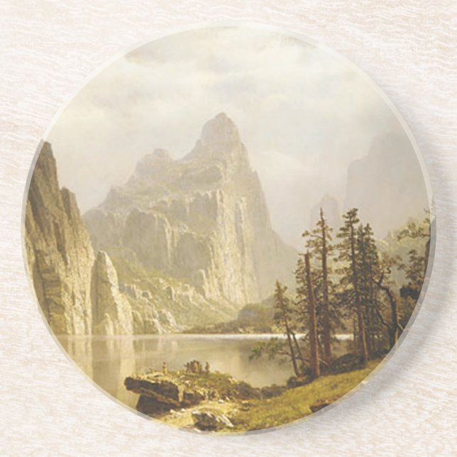 Bierstadt Albert Merced River Yosemite Valley Coaster (Front)