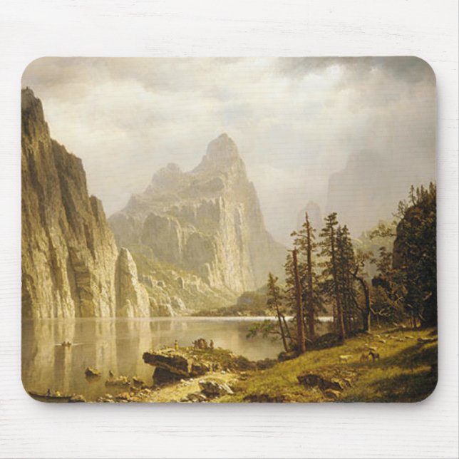 Bierstadt Albert Merced River Yosemite Valley Mouse Pad (Front)