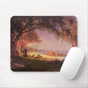 Bierstadt Albert, The Landing of Columbus Mouse Pad