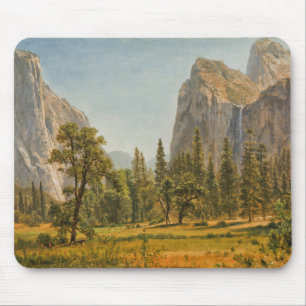 Bierstadt Bridal Veil Falls, Yosemite Valley Mouse Pad