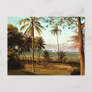 Bierstadt - Florida Scene, fine art painting, Postcard