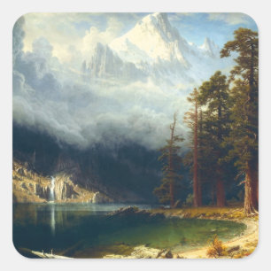 Bierstadt Mount Corcoran Stickers