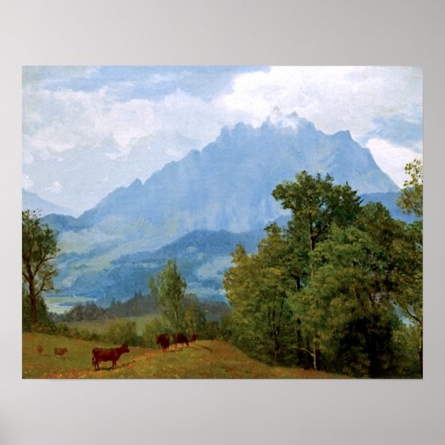 Bierstadt - Mount Pilatus Poster (Front)