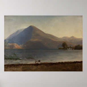 Bierstadt - On The Hudson Poster
