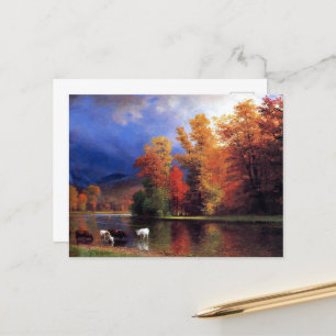 Bierstadt - On the Saco, fine art, Postcard