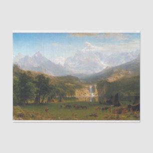 Bierstadt Rocky Mountains Landers Peak Painting Tissue Paper