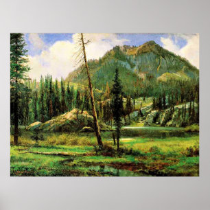 Bierstadt - Sierra Nevada Mountains, fine art Poster