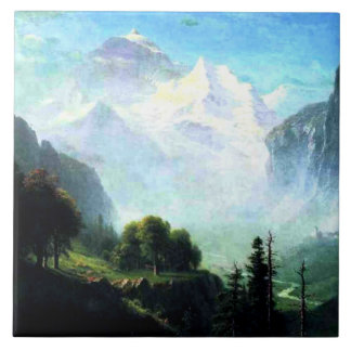 Bierstadt - Staubbach Falls near Lauterbrunnen Ceramic Tile