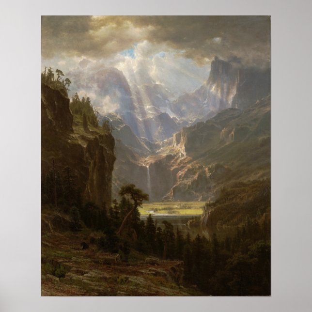 Bierstadt - The Rocky Mountains Lander's Peak 1863 Poster (Front)