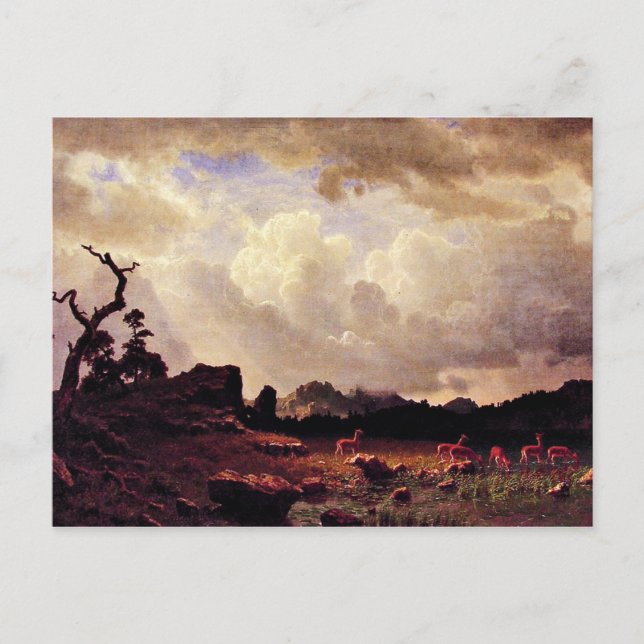 Bierstadt - Thunderstorms in the Rocky Mountains Postcard (Front)
