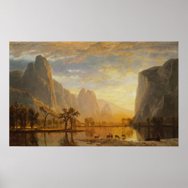 Bierstadt - Valley Of The Yosemite Poster (Front)