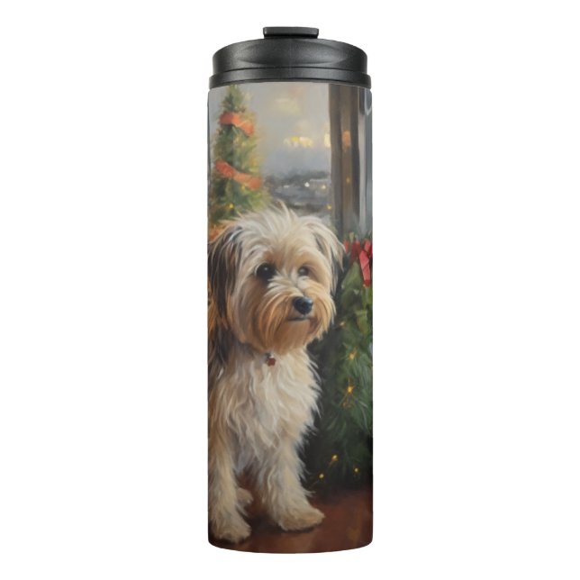Biewer Terrier Christmas Cruise: Pawsome Holiday  Thermal Tumbler (Front)
