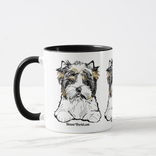 Biewer Terrier Coffee Mug (Left)