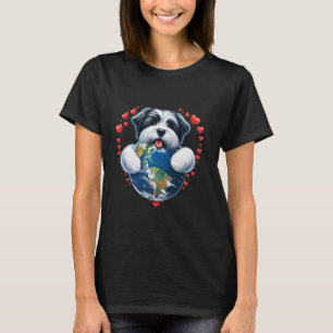 Biewer Terrier Dog Earth Day Hug Love Owner Huggin T-Shirt