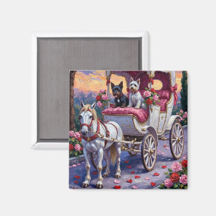 Biewer Terrier Dog Valentine's Day Magnet