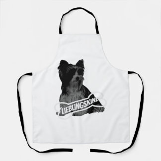 Biewer Terrier portrait, funny saying Classic T-Sh Apron