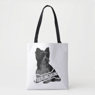 Biewer Terrier portrait, funny saying Classic T-Sh Tote Bag