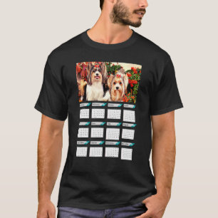 Biewer Terrier Puppies Calendar 2023 T-Shirt