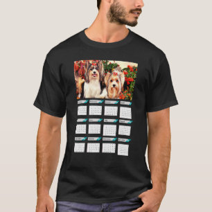 Biewer Terrier Puppies Calendar 2023 T-Shirt