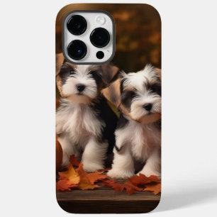 Biewer Terrier Puppy Autumn Delight Pumpkin Case-Mate iPhone 14 Pro Max Case