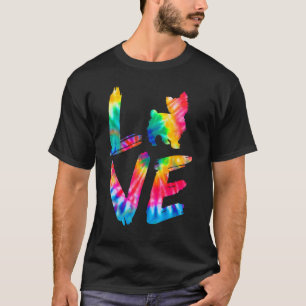 Biewer Terrier Tie Dye Love Dog Mum Dad T-Shirt