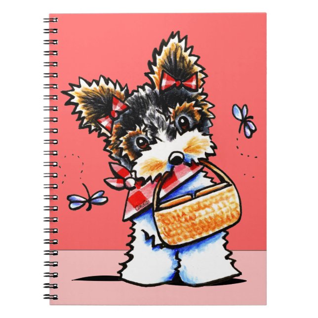 Biewer Yorkie Picnic Time Notebook (Front)