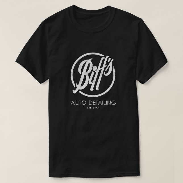 Biff&39;s Auto Detailing (Light) T-Shirt (Design Front)