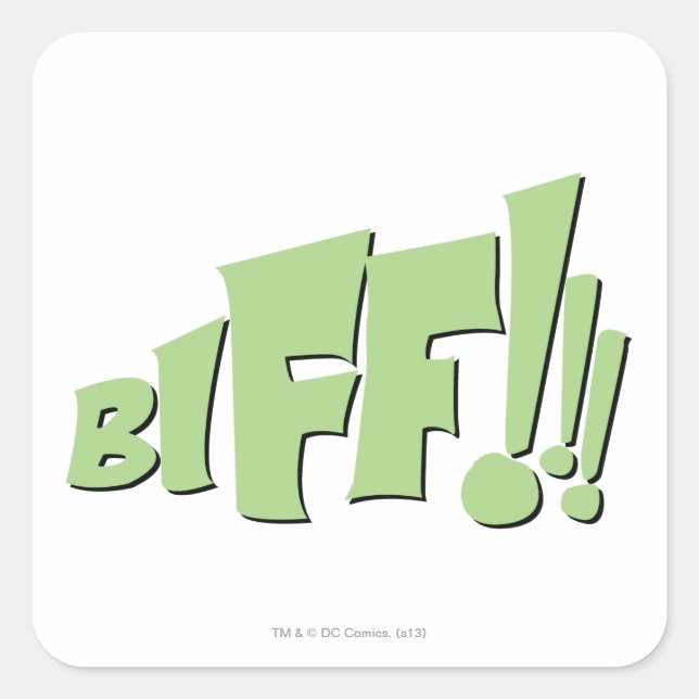 BIFF!!! SQUARE STICKER (Front)