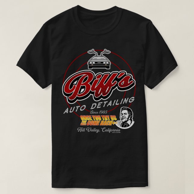 Biffs Auto Detailing Sign T-Shirt (Design Front)