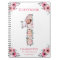 Big 1st Birthday Girl Photo Pink Flower Guest Book