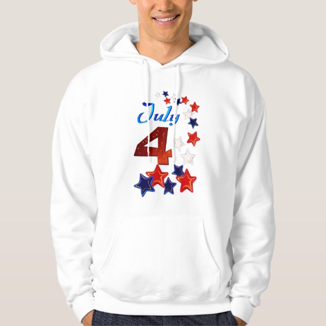 Big 4th of July T-Shirt Hoodie (Front)