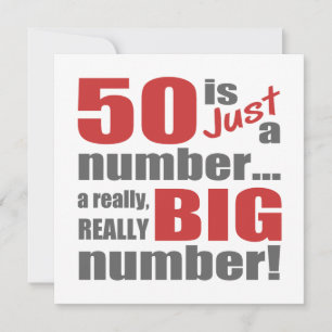 Big 50th Birthday Card