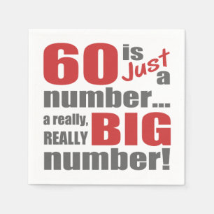 Big 60th Birthday Napkin