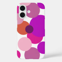 Big 70s polka dots in purple