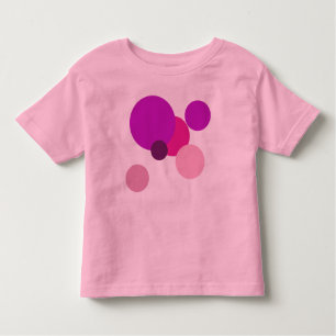 Big 70s polka dots in purple toddler T-Shirt
