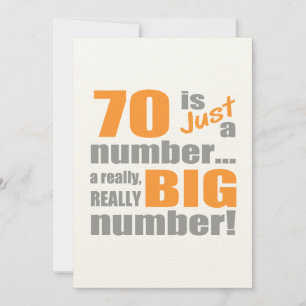 Big 70th Birthday Card