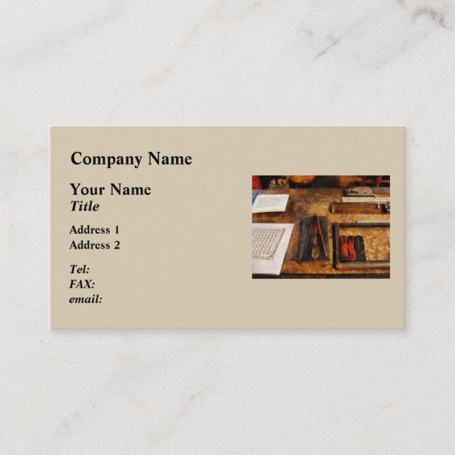 Big "A" Business Card (Front)