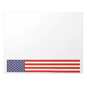 Big American flag note pads Stars and stripes