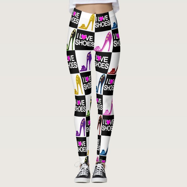 BIG AND BOLD SHOE LOVER LEGGINGS (Front)