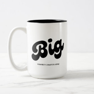 BIG AND LITTLE Sorority Chapter Name Custom Two-Tone Coffee Mug